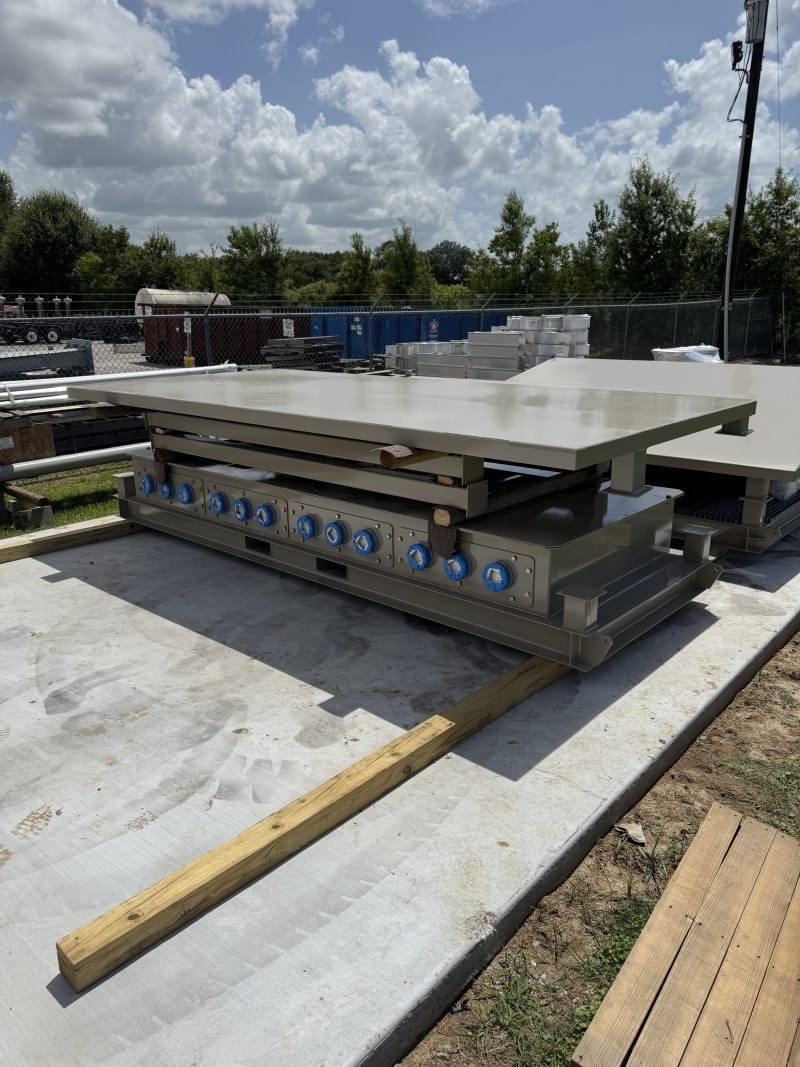 Stacked instrument skid platform with gauges